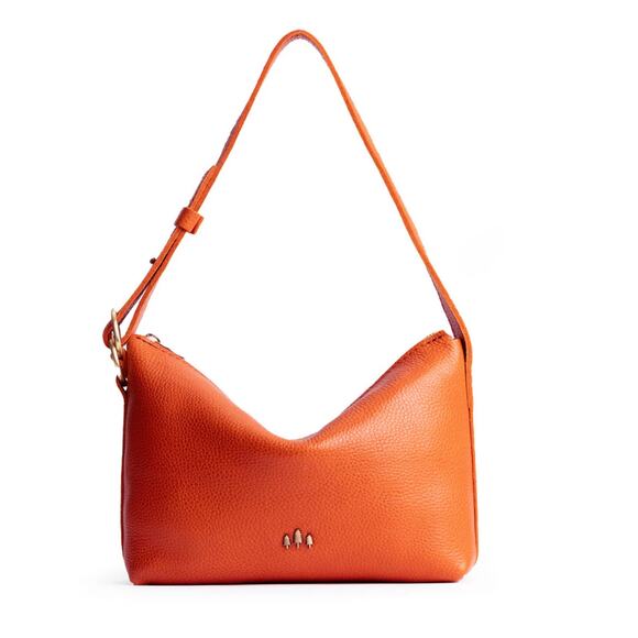 Portland Leather goods SLOUCHY SHOULDER BAG Orange Koi Large purse - Picture 1 of 11